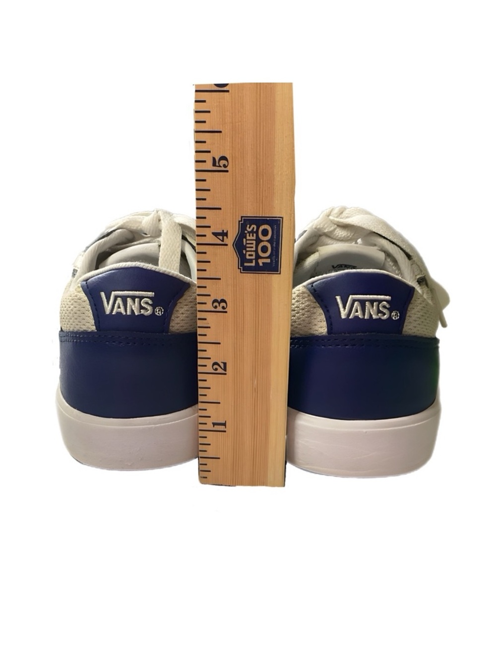 Blue and Off White Vans - Picture 3 of 15